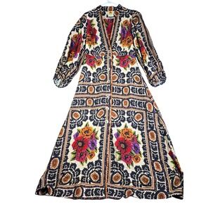 farm rio superbloom tapestry cream maxi dress | Dresses | Farm Rio Size Xl Floral tapestry Cheap Homecoming Dresses Under VENDOR COLOR-CREAM globally inspired feel Layer:Plain Tulle